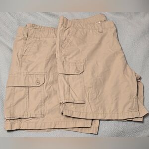 Bundle Of 2 Sonoma Tan Men's Cargo Shorts Size 46